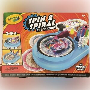 Crayola Spin & Spiral Art Station - Vibrant Blue